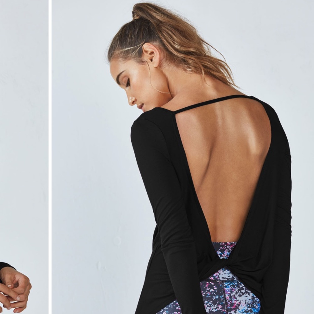 Fabletics Femina Open Back Long Sleeve Tee